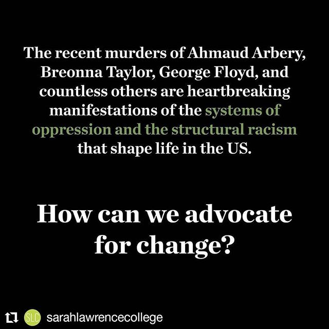 #Repost @sarahlawrencecollege・・・
In a letter to the community, SLC's VP for Diversity, Equity, and Inclusion Fatiah Touray writes on race and racism in America. Follow the link in the @sarahlawrencecollege bio to read the full letter.
