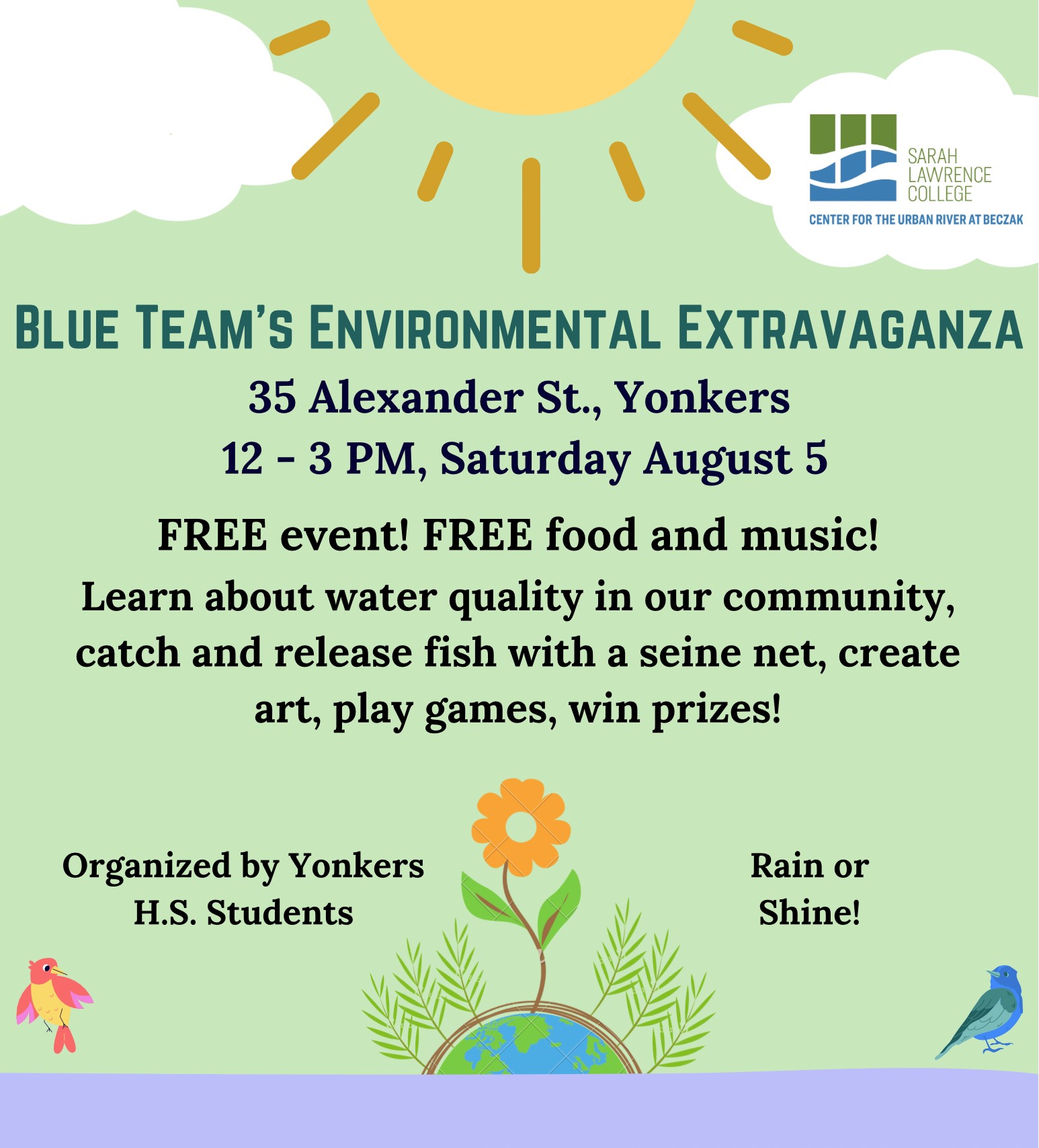 Blue Team event flyer